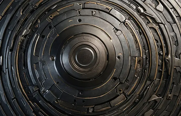 Sci-Fi Circular Machinery Image image